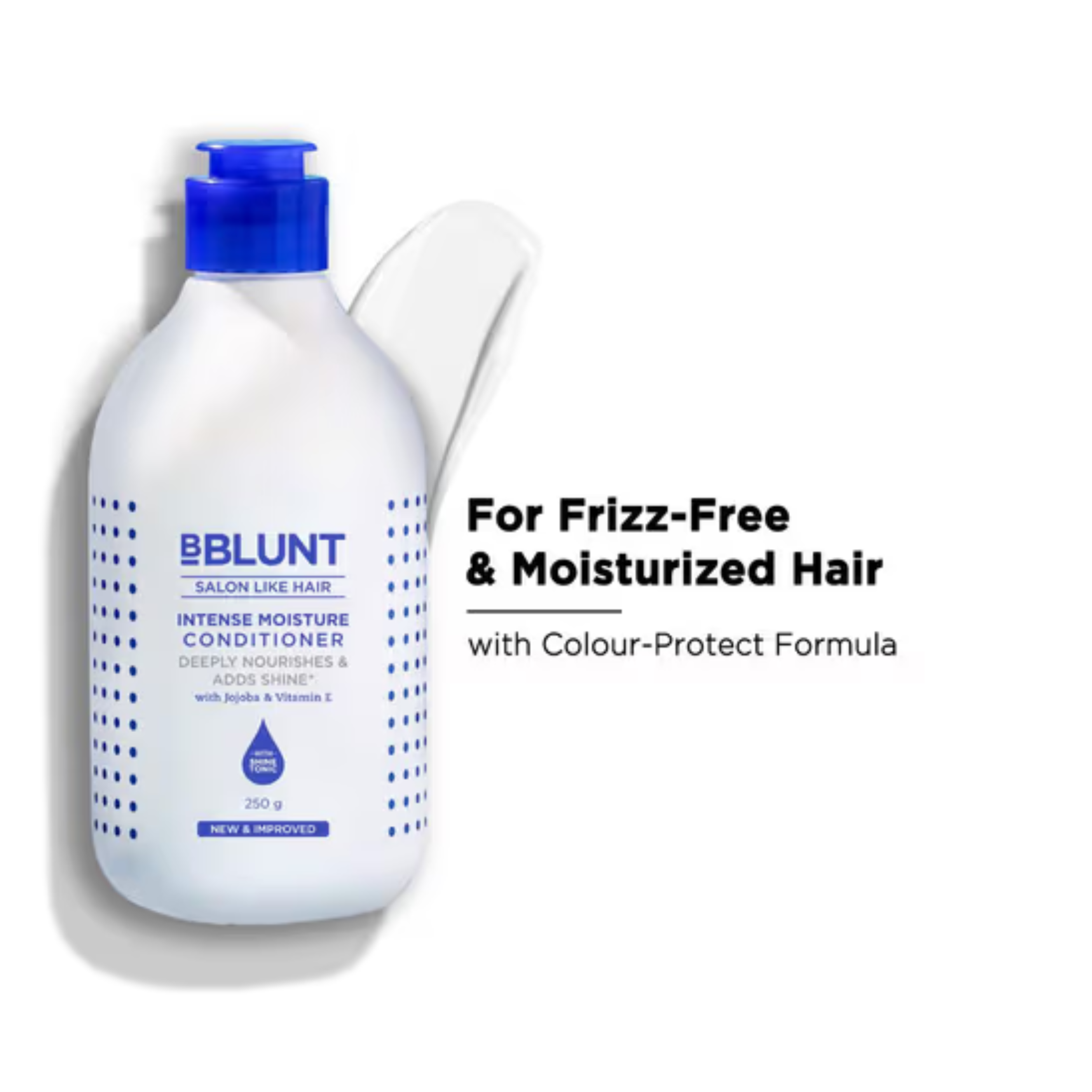 BBLUNT Curly Hair Conditioner with Coconut Water & Jojoba Oil for Hydrated, Shiny Curls