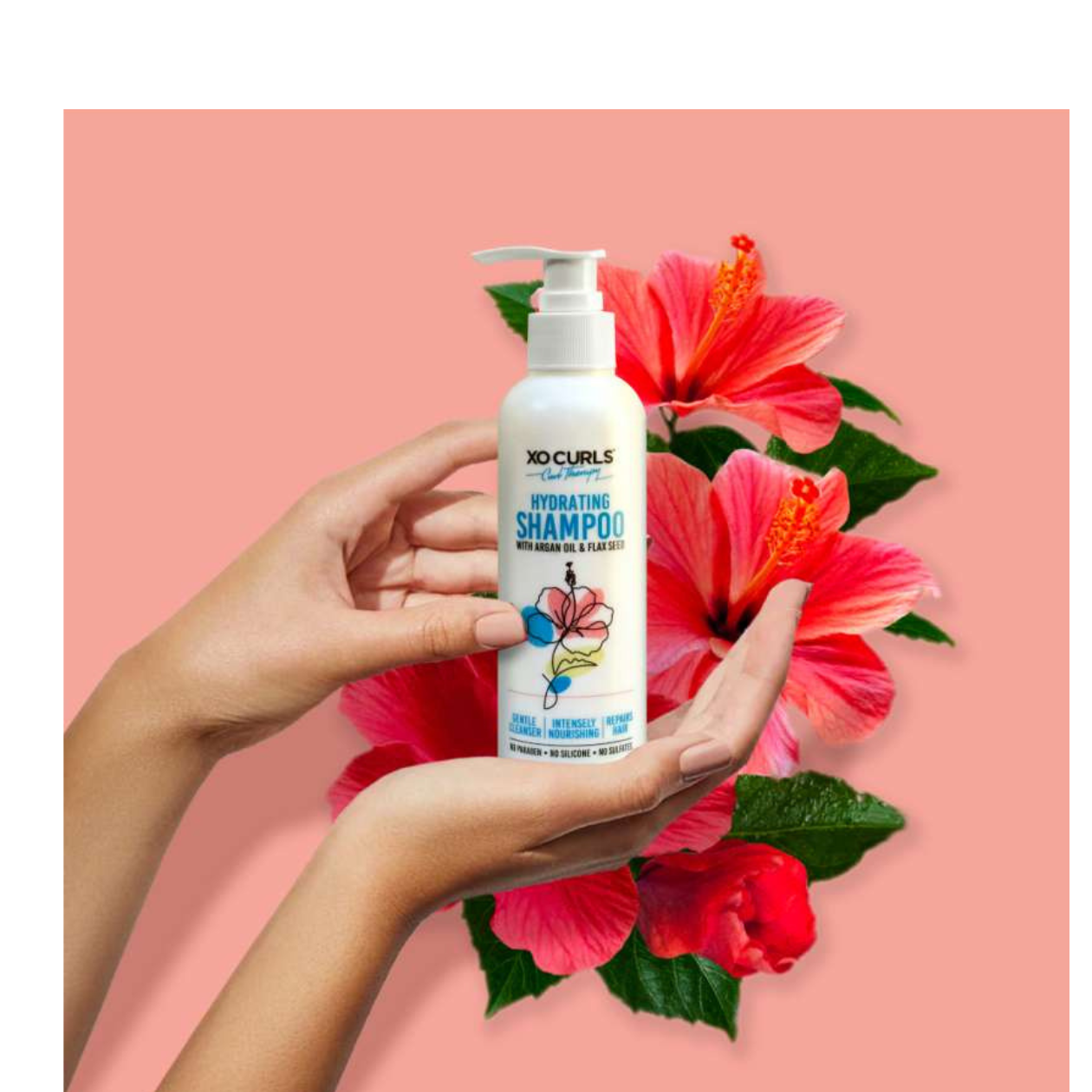 XO Curls Hydrating Shampoo for Moisturized, Frizz-Free Hair