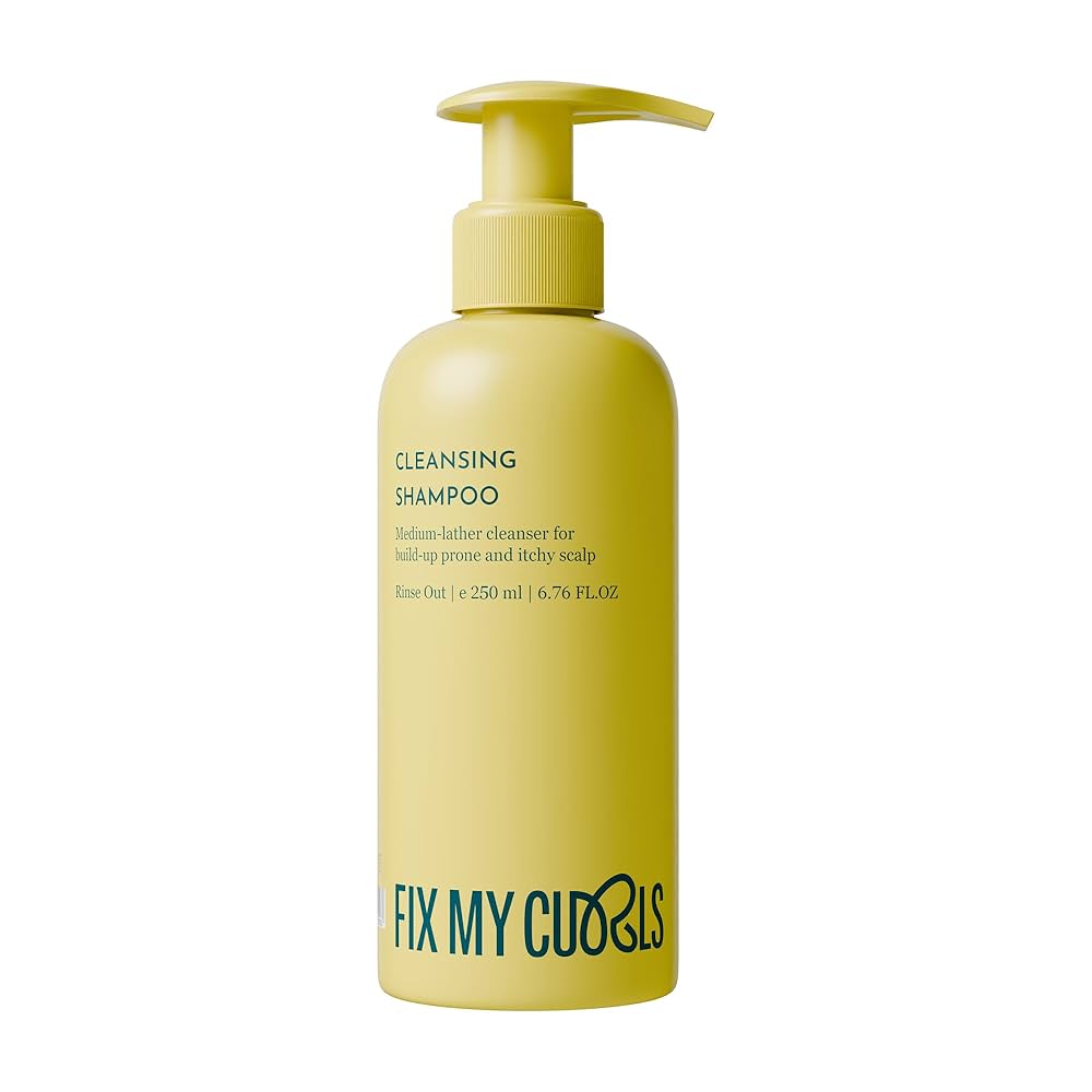 Fix My Curls Cleansing Shampoo for Curly and Wavy Hair – Sulfate-Free, Gentle Cleanser